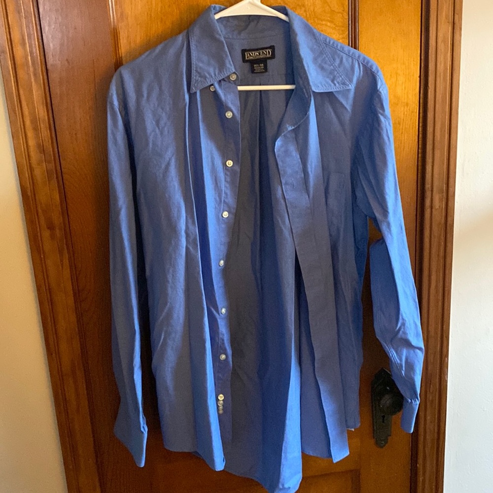 Lands’ End 15.5 - 33 Regular Long Sleeve Dress Shirt